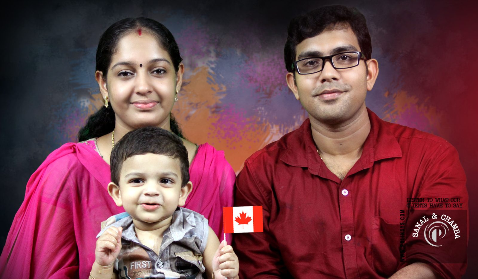 Polinsys Client Testimonial Canada Immigration, Departure to Canada, Mr Sanal & Mrs Chamba