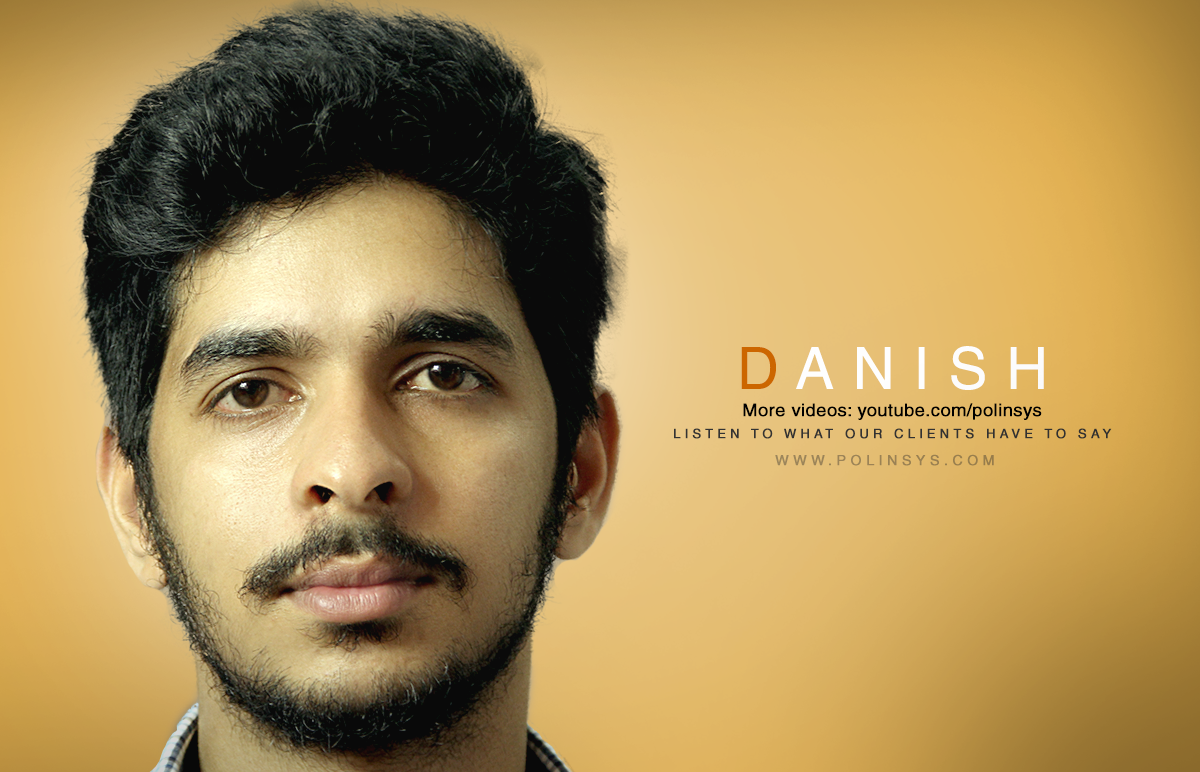 Polinsys Student Client Testimonial, Canada Education, Departure to Canada, Mr Dhanish Paul