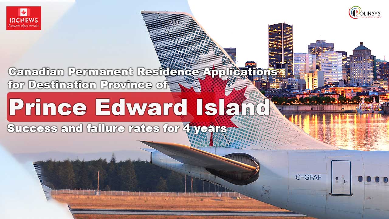 Canadian Permanent Residence Applications for Destination Province of Prince Edward Island.
