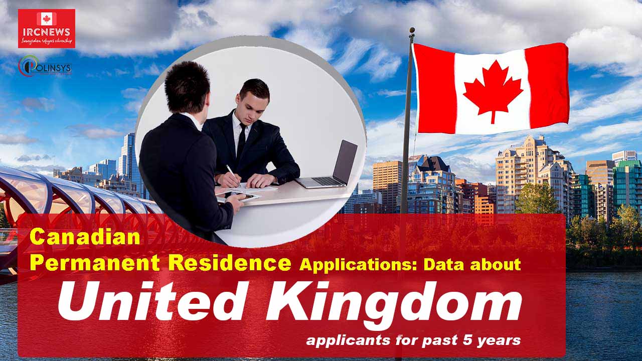 Canadian Permanent Residence Applications: Data about United Kingdom applicants for past 5 years