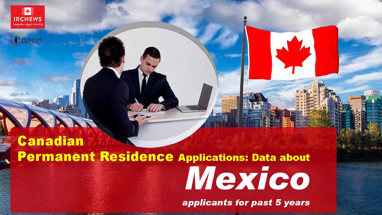 Canadian Permanent Residence Applications: Data about Mexico applicants for past 5 years