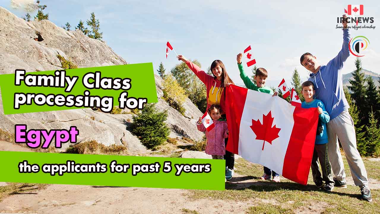 Family Class processing for Egypt applicants for past 5 years 
