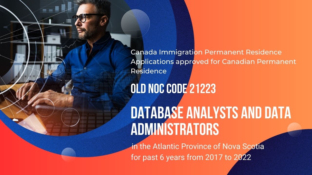 Old NOC 21223  Database analysts and data administrators  Approved for Canadian PR in NS 2017-2022