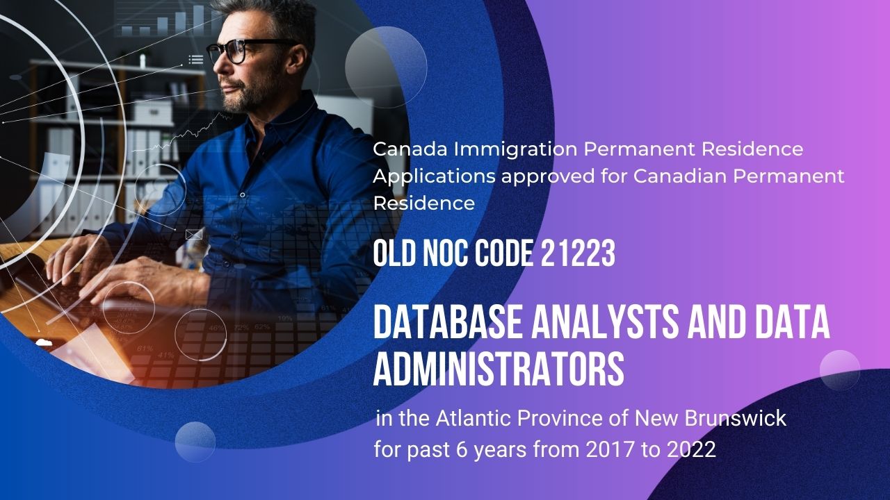 Old NOC 21223 Database analysts and data administrators Approved for Canadian PR in NB 2017-2022