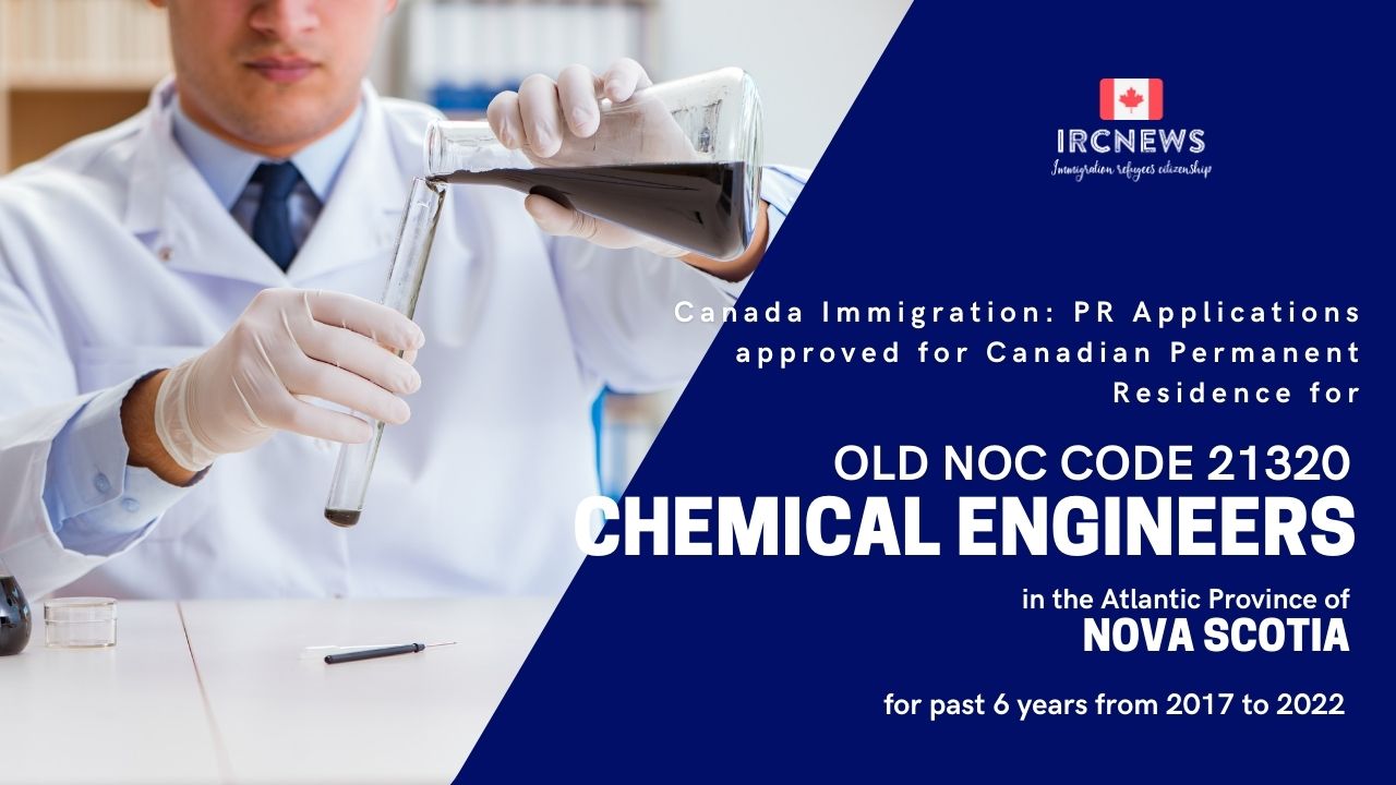 Old NOC 21320 Chemical Engineers Approved for Canadian PR in  Nova Scotia 2017-2022