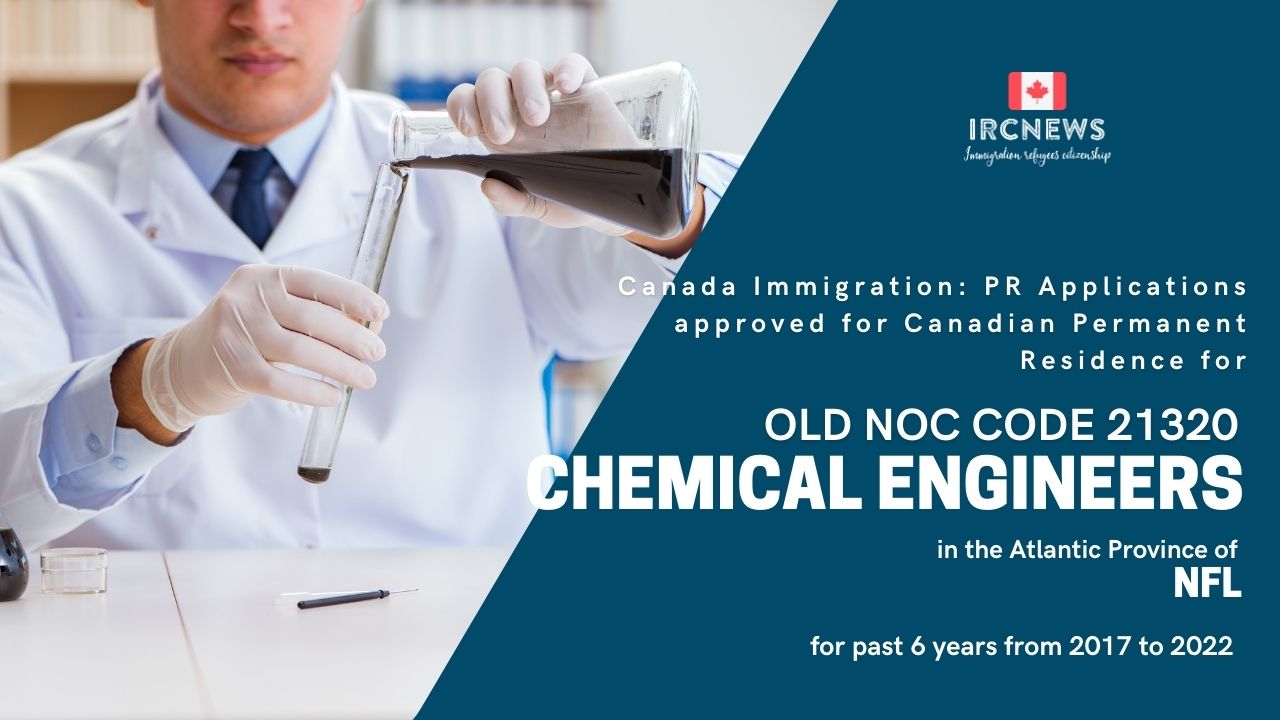 Old NOC 21320 Chemical Engineers Approved for Canadian PR in  NFL  2017-2022