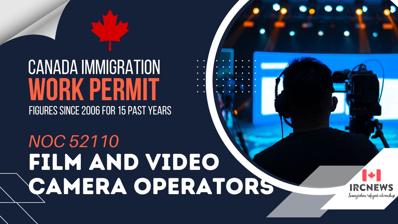 Canada’s Work Permit Figures for Immigration Since 2006: 52110 Film and video camera operators 15 Years