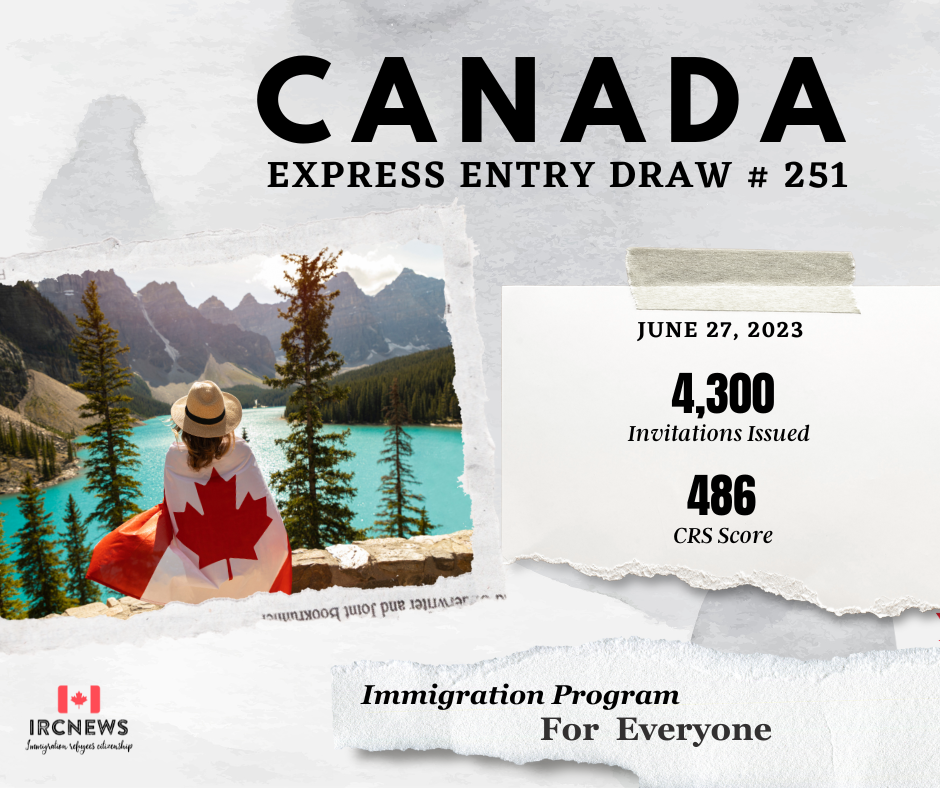 Express Entry Draw: Intake 251, 27 June 2023