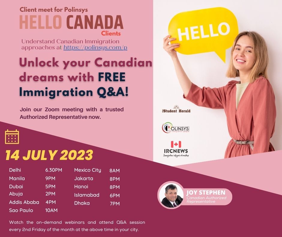 Complimentary Webinar by your Canadian Authorized Representative for Polinsys Hello Canada clients