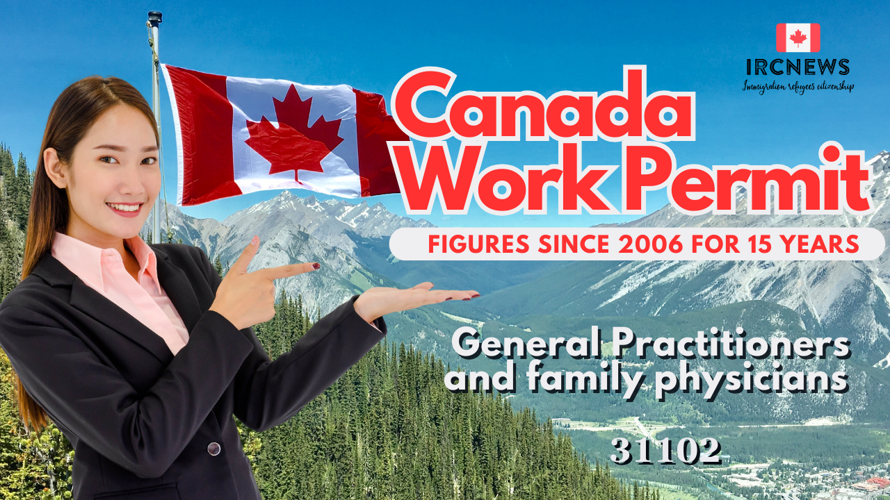Canada Work Permit figures since 2006 for 31102, Title: General Practitioners and family physicians for 15 past years 