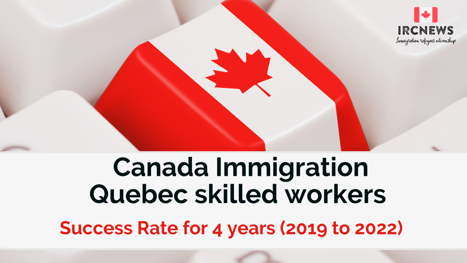 Canada Immigration Quebec skilled workers Success Rate for 4 years (2019 to 2022) 
