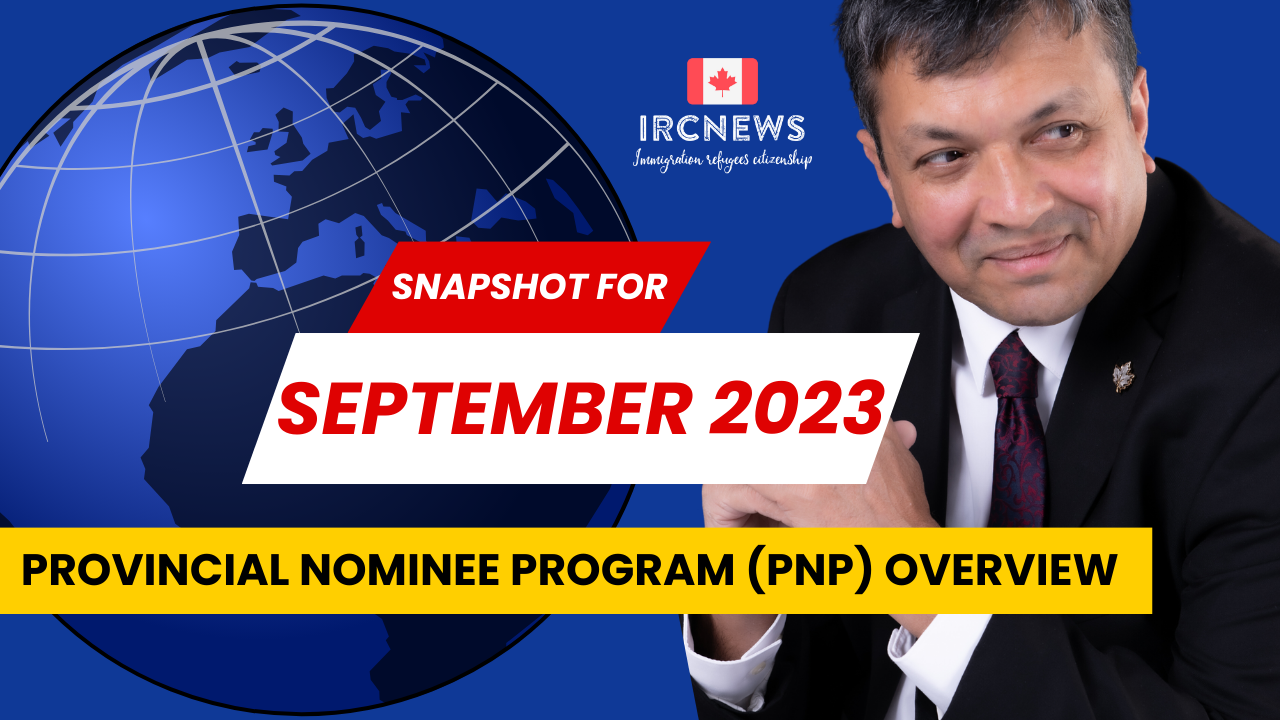 Provincial Nominee Program (PNP) overview or snapshot for September 2023