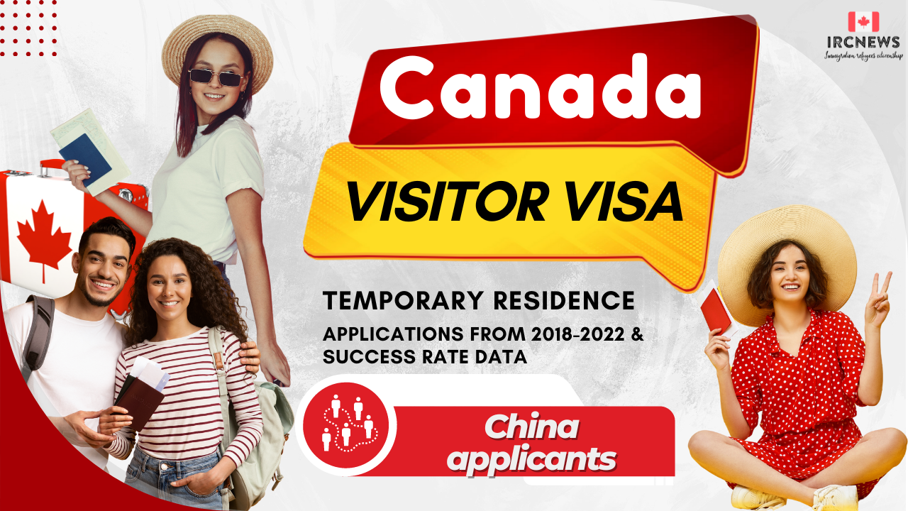 Canada Temporary Residence Visitor Visa All Visitor Visa Data. Total Applications from 2018 to 2022 & Success rate Data about China applicants