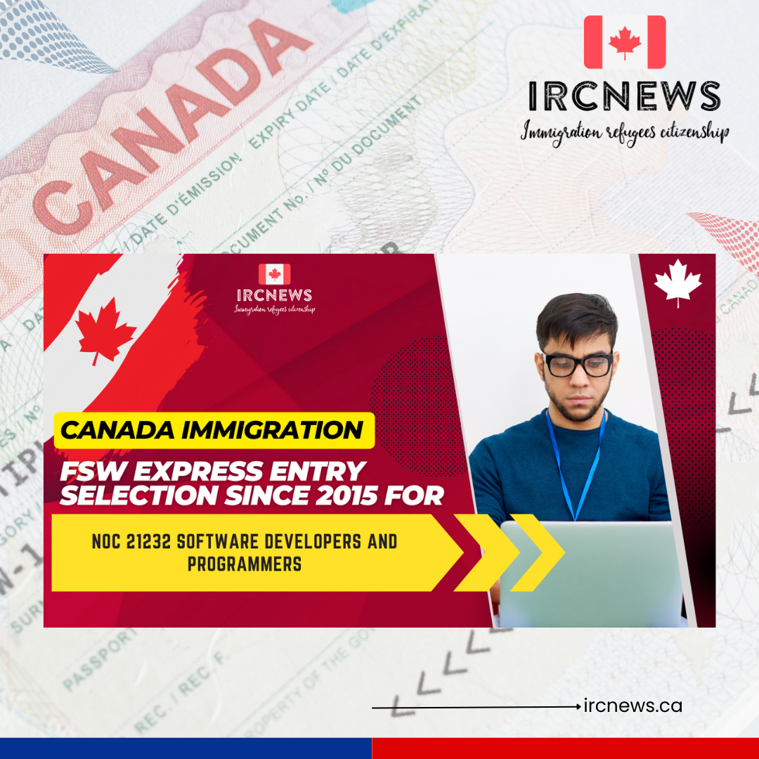 Canada Immigration FSW Express Entry selection since 2015 for NOC 21232 Software developers and programmers