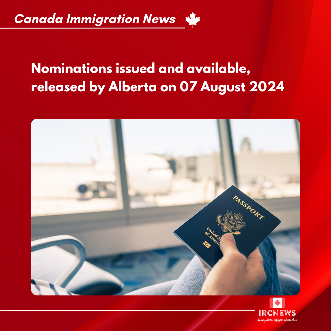 Nominations issued and available, released by Alberta on 07 August 2024