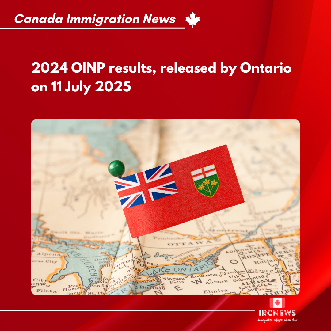 2024 OINP results, released by Ontario on 11 July 2025