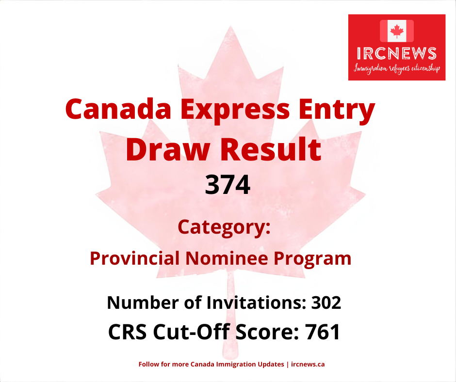 Express Entry Draw #374– October 27, 2025 (Provincial Nominee Program)