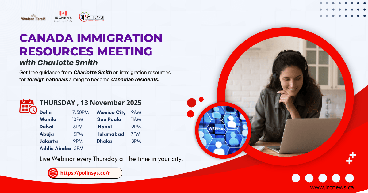 Canada Immigration Webinar: Free Expert Guidance from Charlotte Smith on November 13